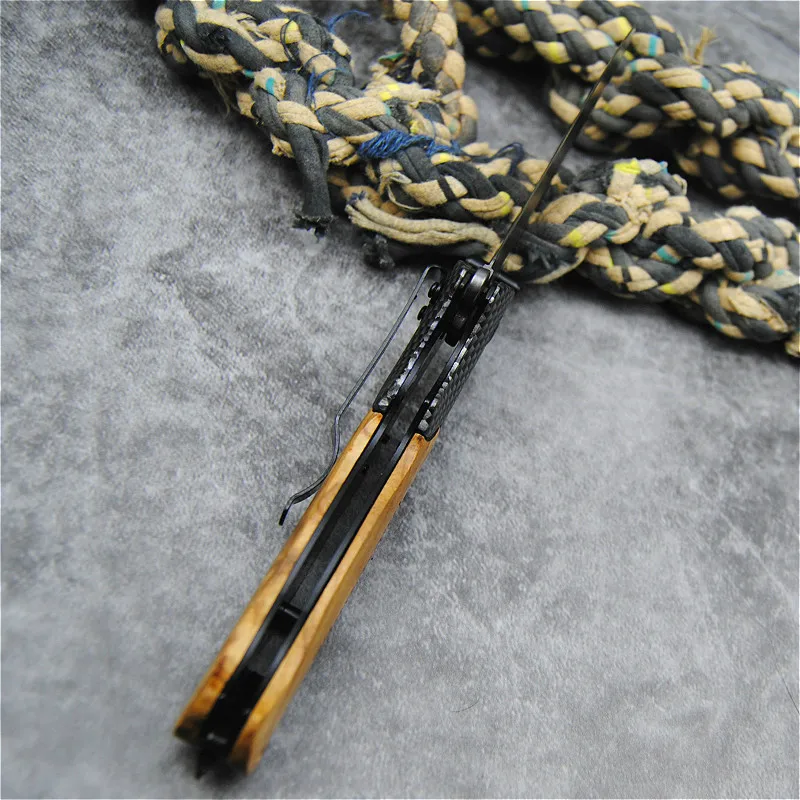 PEGASI CS 440c Скрытая деревянная ручка складной Открытый самообороны рыболовный нож