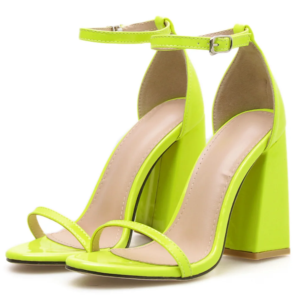 Женские босоножки из лакированной кожи FINDHER винтажные туфли на высоком