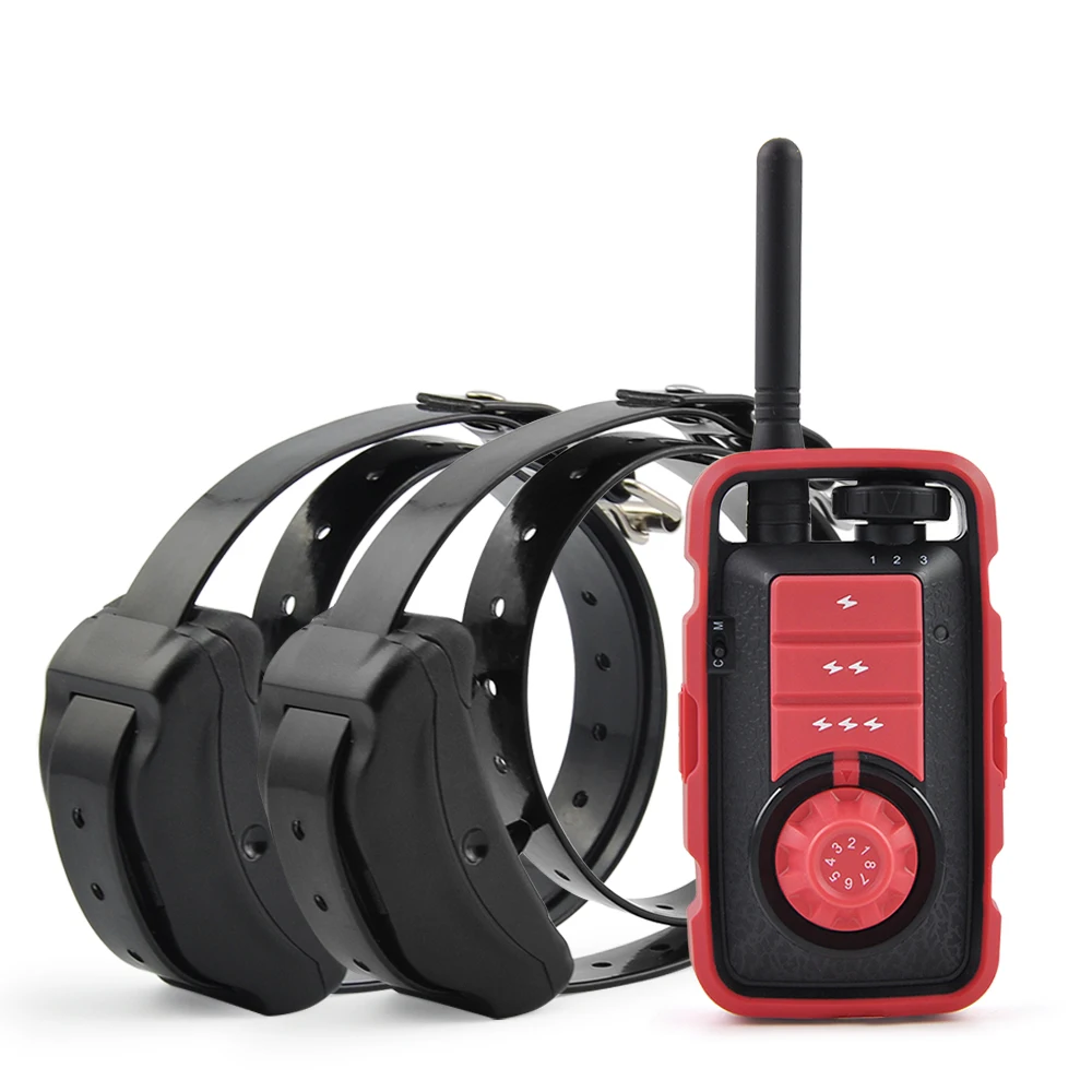 

Pet Dog Electric Training Collar Remote Control 880 Yards Static Shock Vibration Waterproof Rechargeable Anti Bark For 2 Dogs