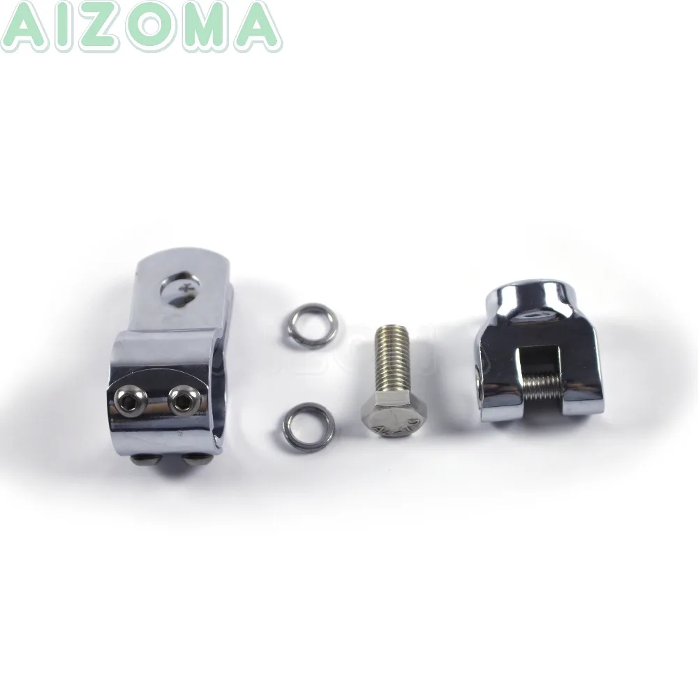 32mm Motorcycle Engine Guard Highway Pegs Clamps 1-1/4&quot Footpeg Clevis Clamp-on Mount For Harley Sportster XL883 XL1200 Chopper |