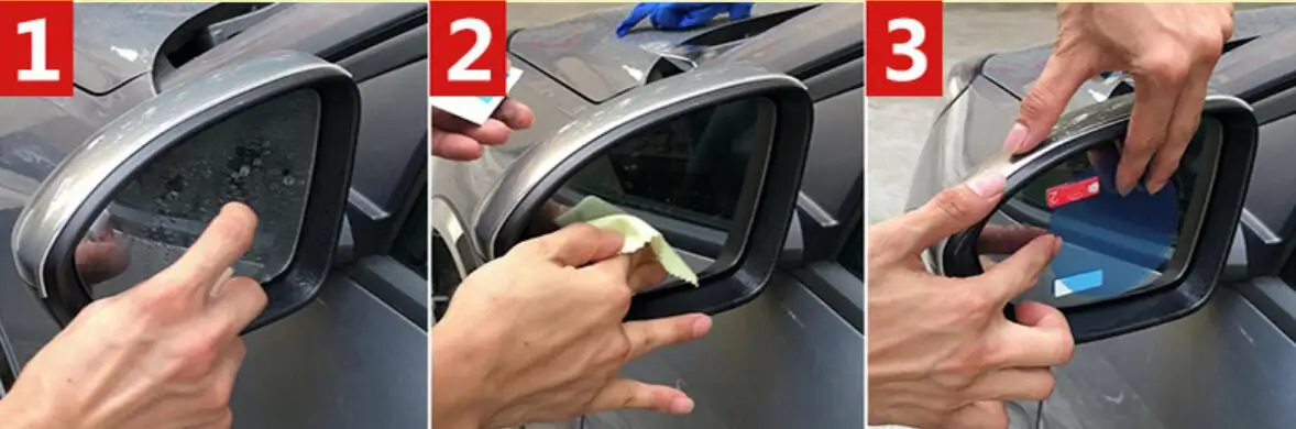 Автомобильное зеркало заднего вида, водонепроницаемая пленка, наклейка для Mitsubishi Airtrek ASX Delica D5 Endeavor Montero Outlander 2 3 XL Pajero 2 4