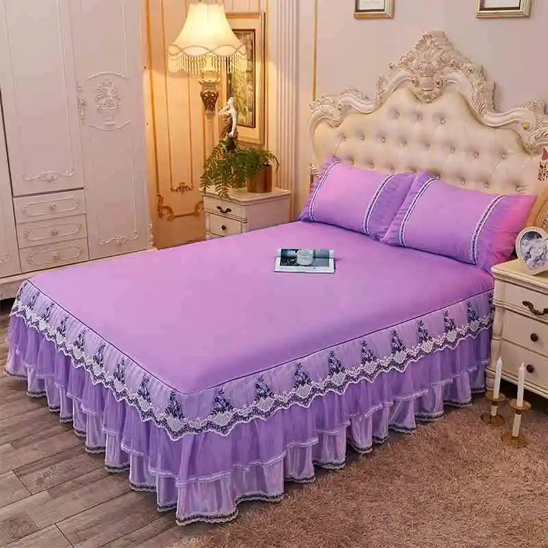 Кружевное постельное покрывало принцессы в Корейском стиле 100% хлопок белье с