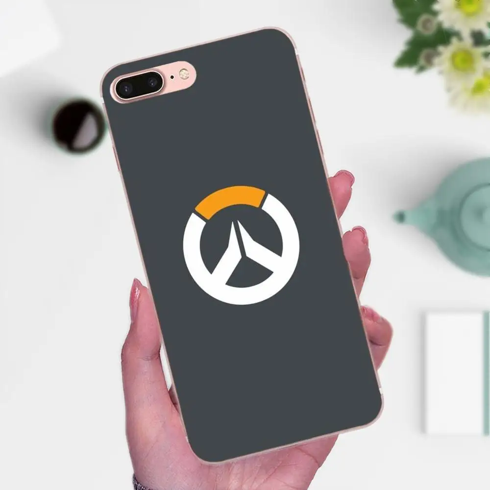 Мягкие ТПУ чехлы для телефонов Jeu Overwatchs логотип Galaxy J1 J2 J3 J330 J4 J5 J6 J7 J730 J8 2015 2016 2017 2018