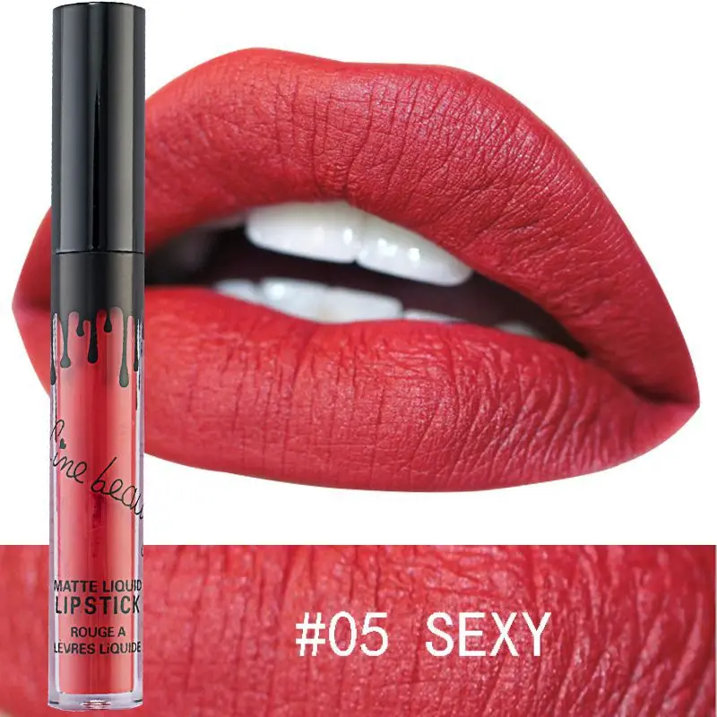 Женский макияж матовый блеск для губ глянцевый металлический цвет