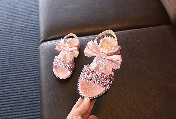 Новинка лета 2019 детская обувь сандалии для девочек в Корейском стиле малышей с