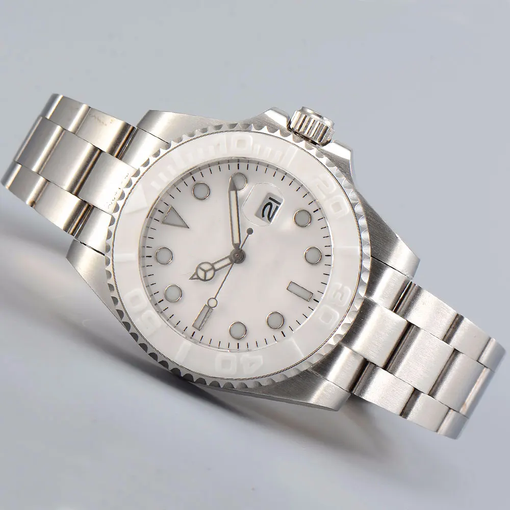 Часы наручные мужские автоматические люксовые простые с циферблатом 40 мм