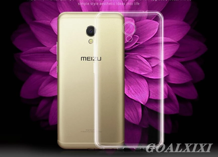 Ультратонкий Прозрачный мягкий чехол из ТПУ градиентного цвета для Meizu M5 Note/M3 Note