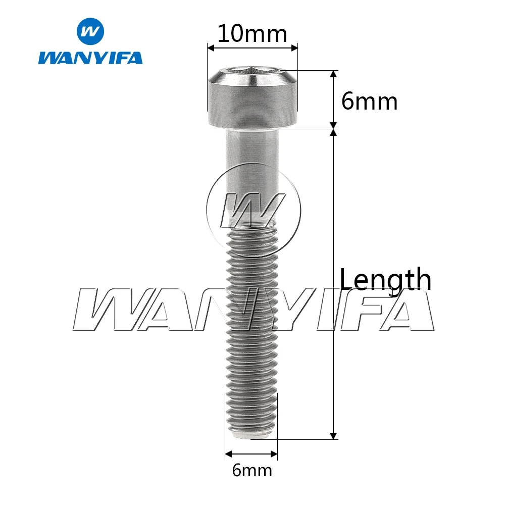 2 шт. титановый Ti M6x35mm шестигранный болт для руля велосипеда|Дверные зажимы из
