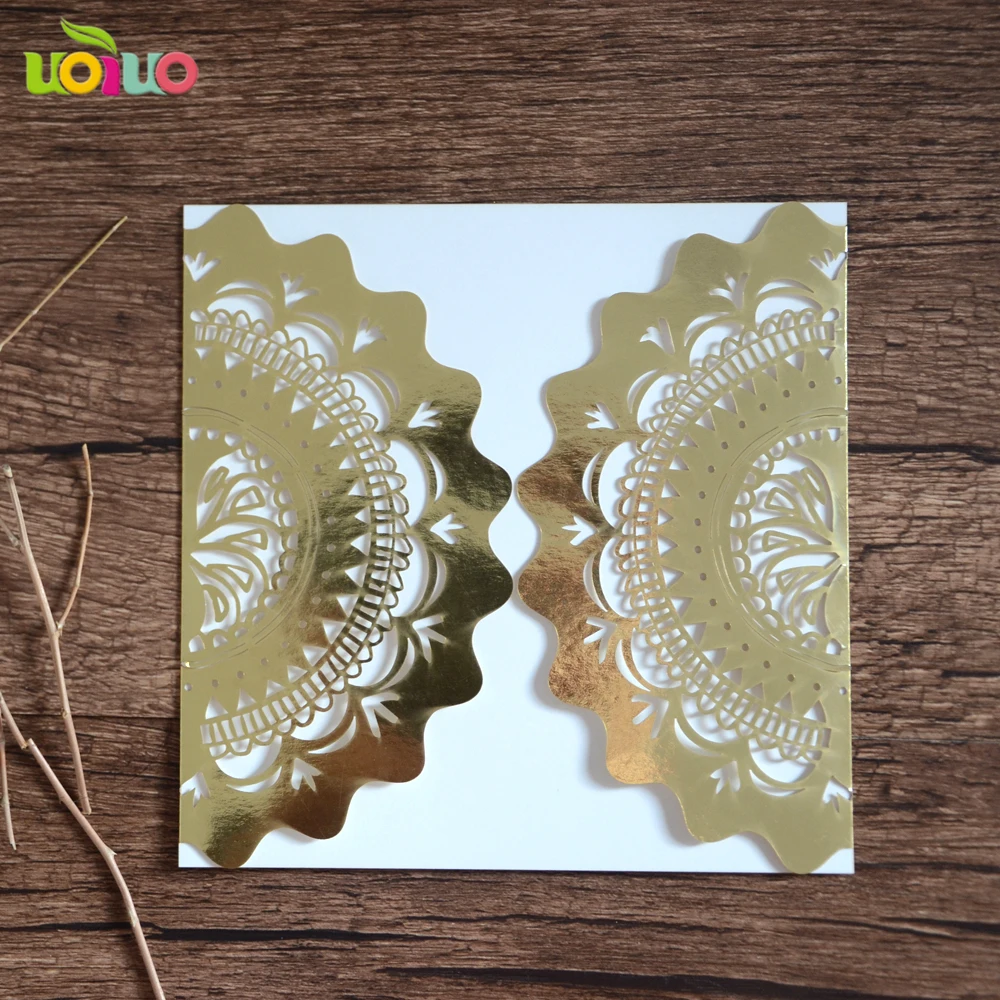 

20pc Best price custom hot stamping Chinese wedding invitation card design