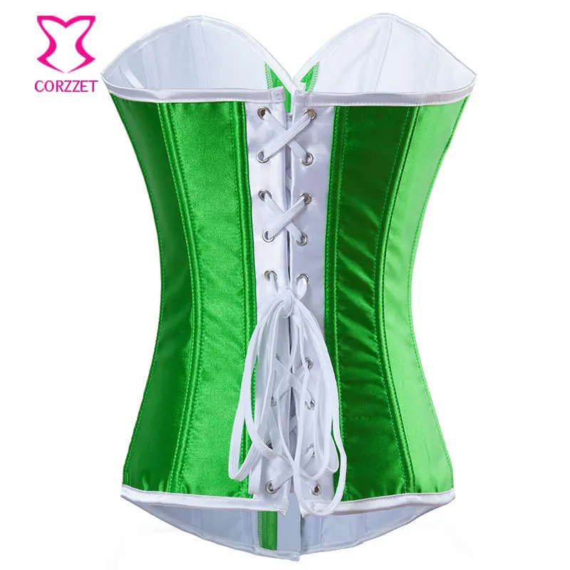 Зеленый флаг Бразилии корсеты и бюстье Корректирующее белье корсет Overbust размера