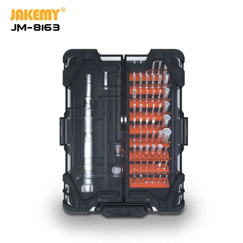 

JAKEMY JM - 8163 62 in 1 Screwdriver Set Repair Tool with Precision Driver