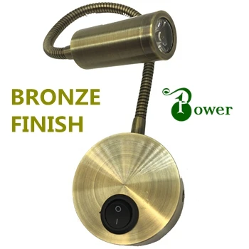 Светодиодный светильник для чтения под античную бронзу 2 Вт|headboard reading light|led headboard