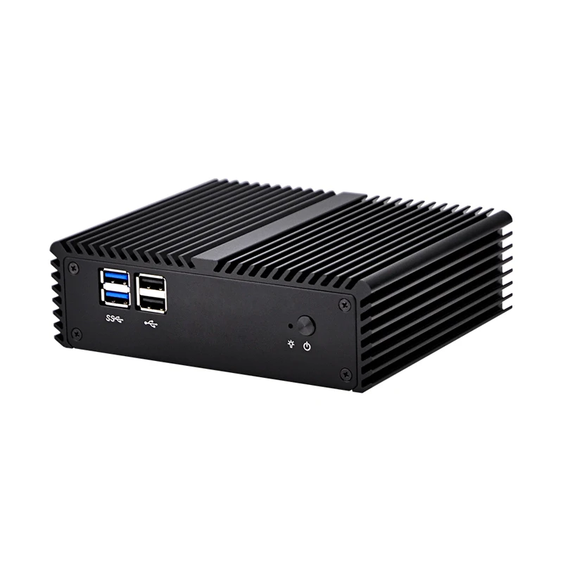 Qotom-Q400S-S08 промышленный Qotom мини-ПК с WiFi двухъядерным 2 Ethernet NIC LAN Celeron Core i3/i5 процессор тонкий клиент