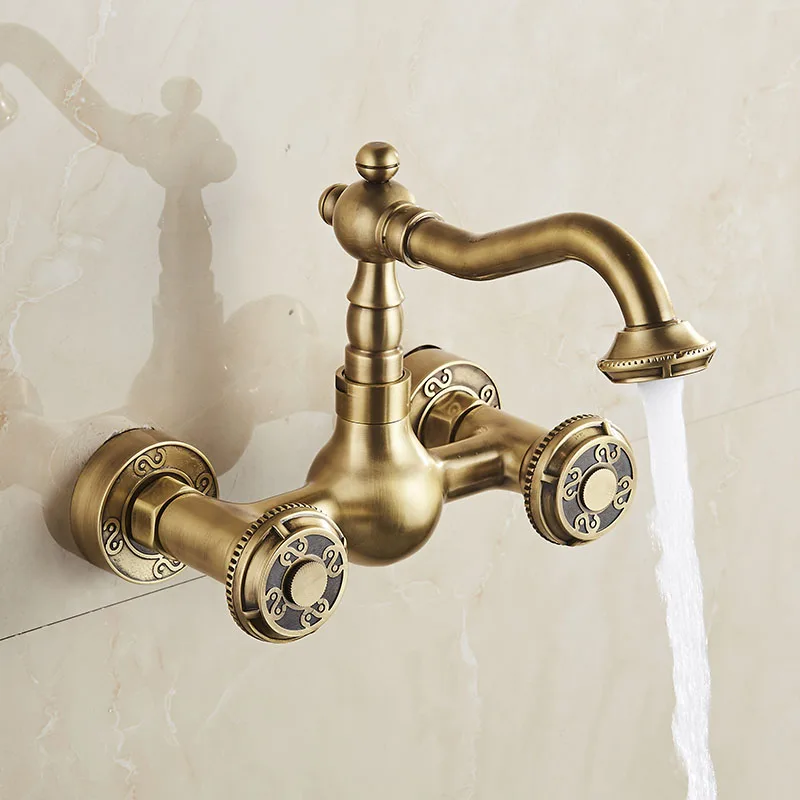 Бесплатная доставка Бронзовый кран для ванной комнаты латунный кухонный