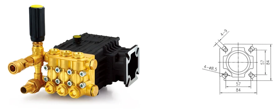 3WZ-1806DB-1 Насос омывателя 3WZ-1806DA высокого давления плунжерный насос для автомойки бензиновый насос омывателя 150 бар 13 л/мин - Напряжение: 3WZ-1806DB-1