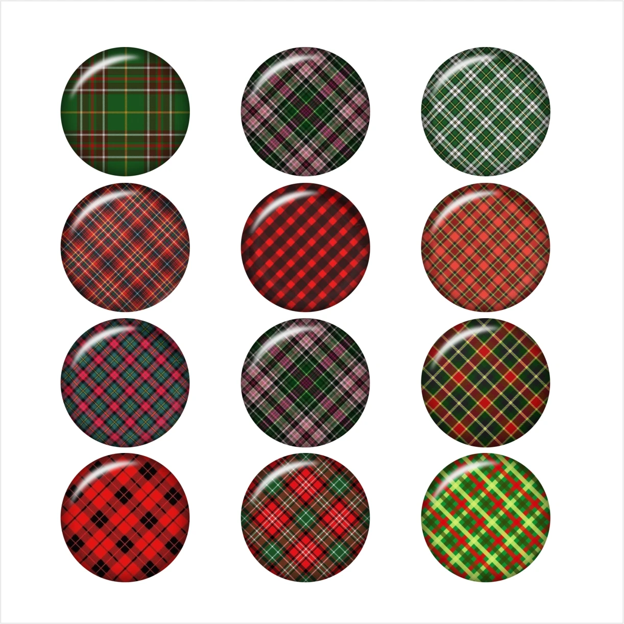 Стеклянная застежка с клетчатым узором Для Застежек ювелирных изделий круглой