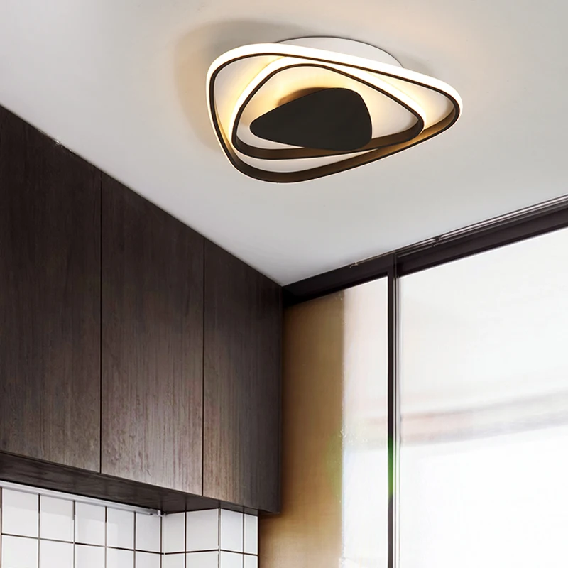 Modern New Aluminum Led Chandelier lights white/black color For Living Room Bedroom chandelier lighting lampadario led