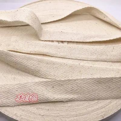 19 Natural color 3/8 ''10 мм 20 мм хлопковая лента Hserringbone лента для волос бант вечерние Рождественские Свадебные украшения Швейное Ремесло «сделай сам» 5 метров - Цвет: 19 Natural color
