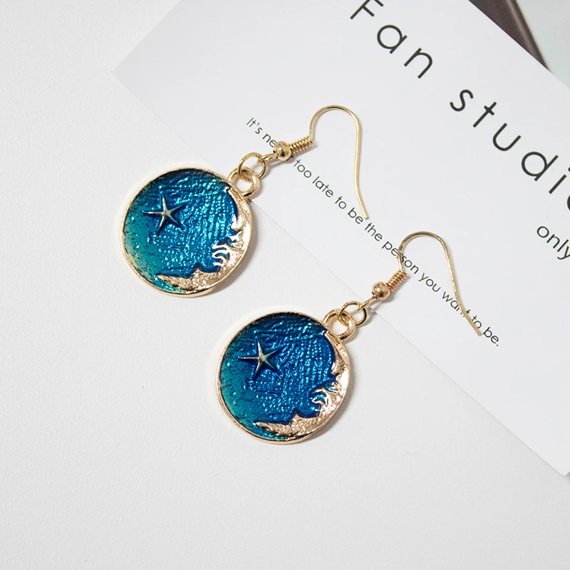 Серьги eardrop 2019 модные высококачественные серьги звездного неба подходят для