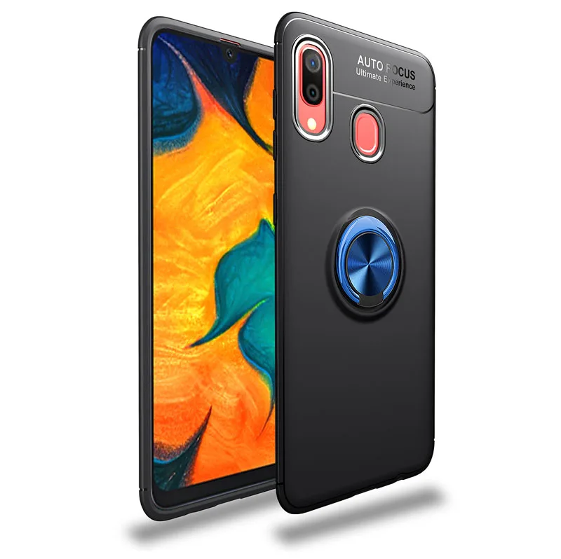 Чехол для samsung Galaxy A40S, роскошный мягкий силиконовый чехол для Galaxy A40S 40 S, чехол с кольцом на палец