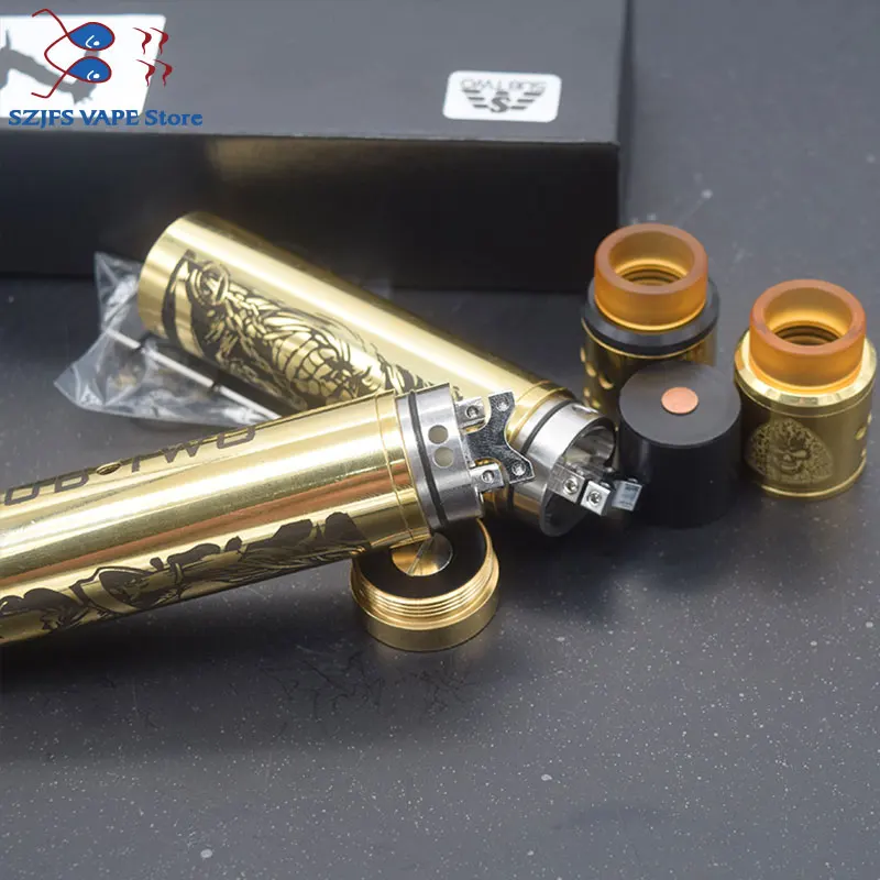 

Axis RDA Electronic Cigarette Atomizer 24mm brass Tank Rebuildable Dripping Atomizer Adjustable fit Tower Mod vs Armor s RDA
