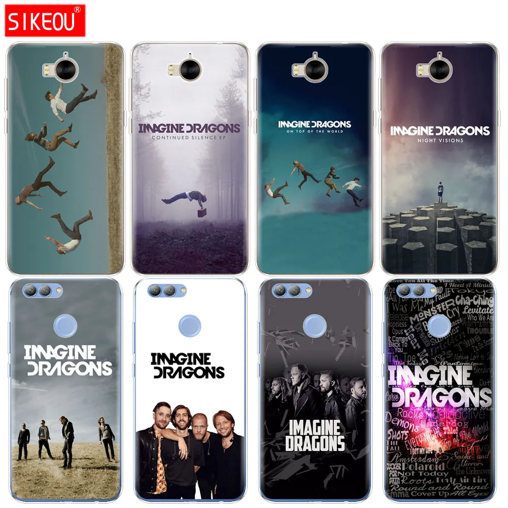 Силиконовый чехол для телефона huawei Y3 Y6 Y5 2 II 2017 nova 2s LITE plus imagine dragons night music|Бамперы| |