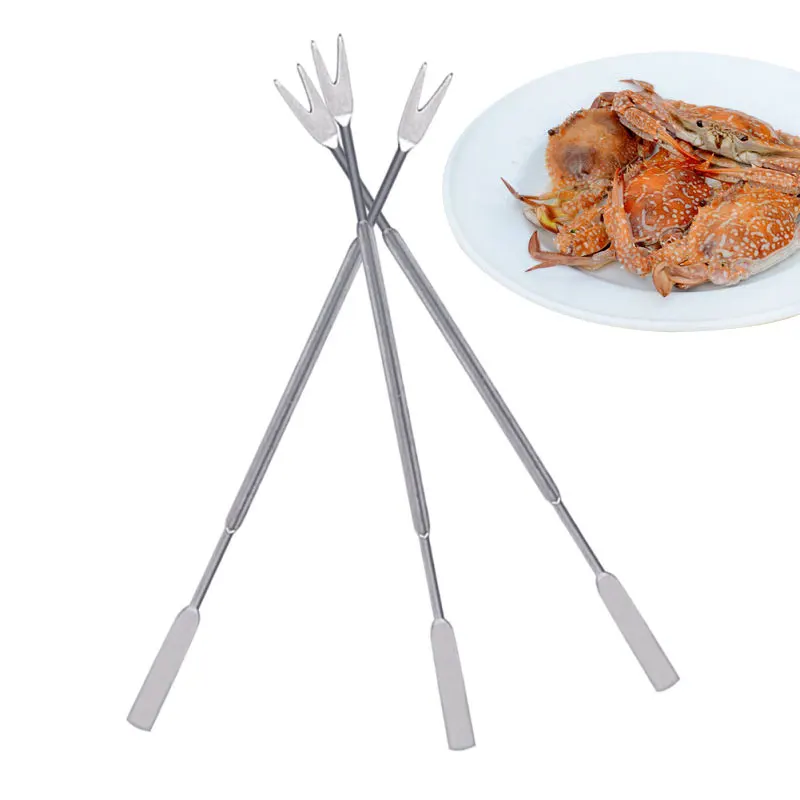 Стальные Вилки для еды высокое качество ложка и вилка в форме конца вилки бенто