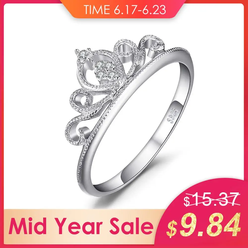 Jewelrypalace Корона круглый фианит Юбилей обещание Обручение кольцо для Для женщин