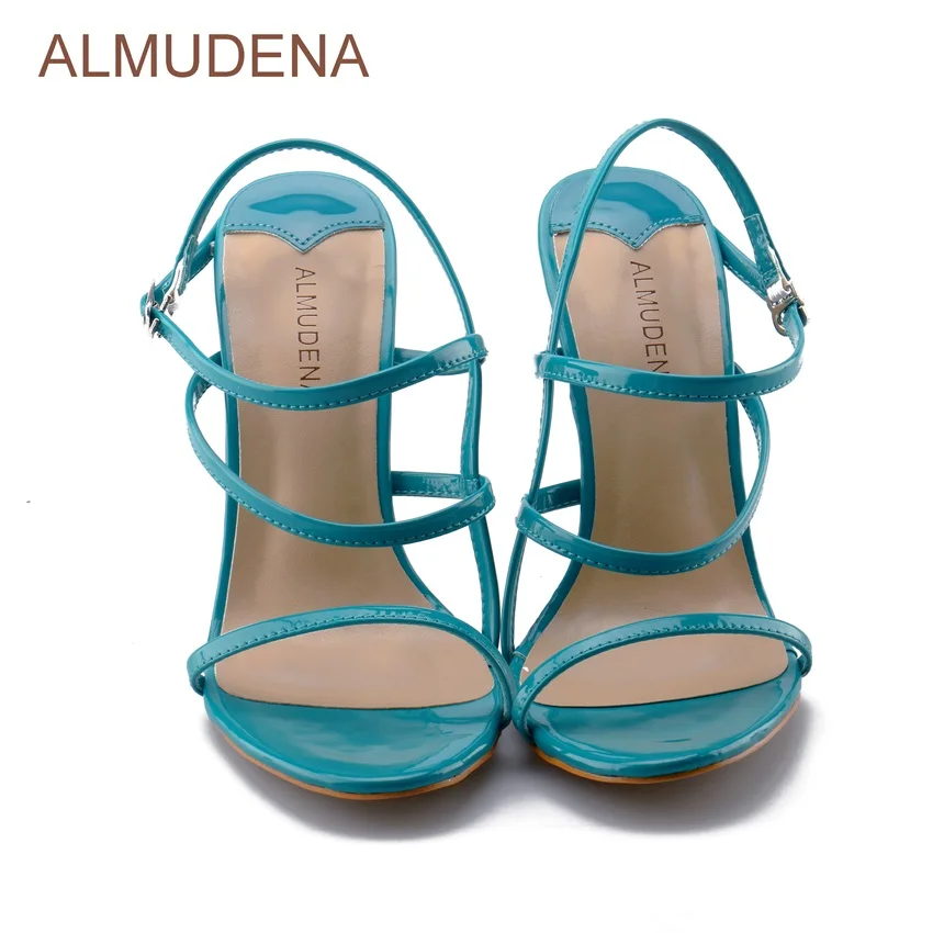 Изящные сандалии ALMUDENA для молодых девушек лакированные кожаные туфли на