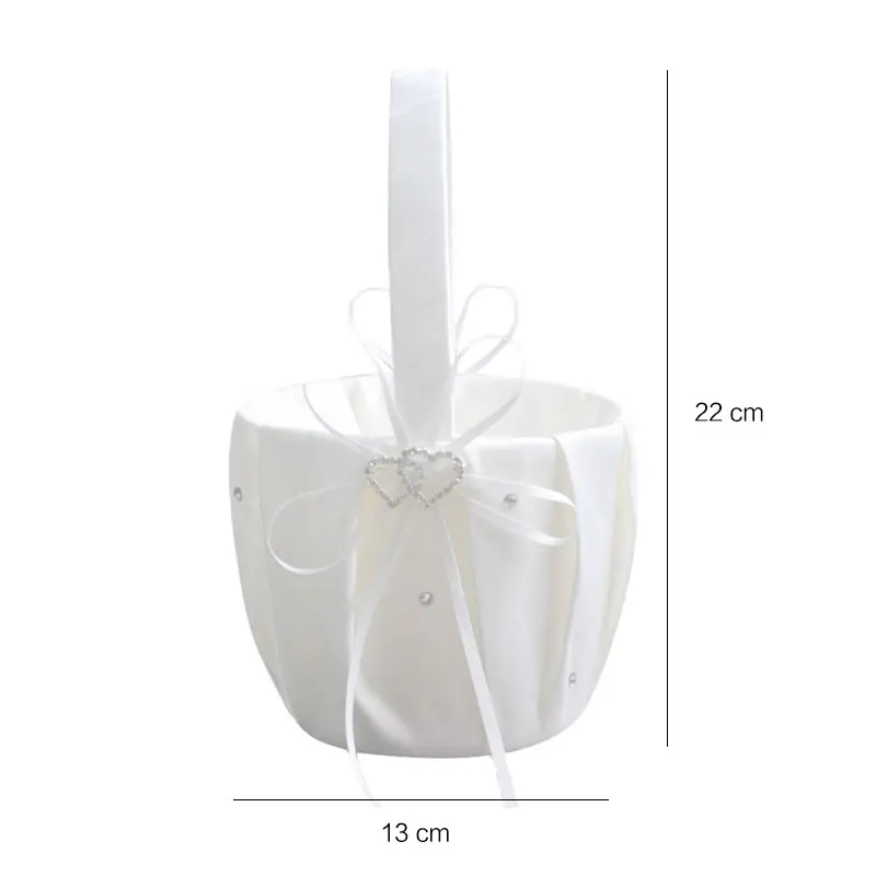 Свадебная корзинка для кольца подушка цветочная корзина хранения девочки с