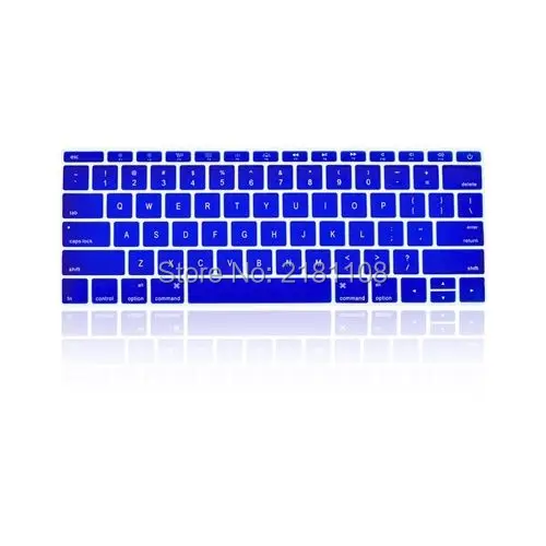 2 шт./лот силиконовая клавиатура Обложка кожи для нового Macbook 1" с retina модель A1534 США Версия