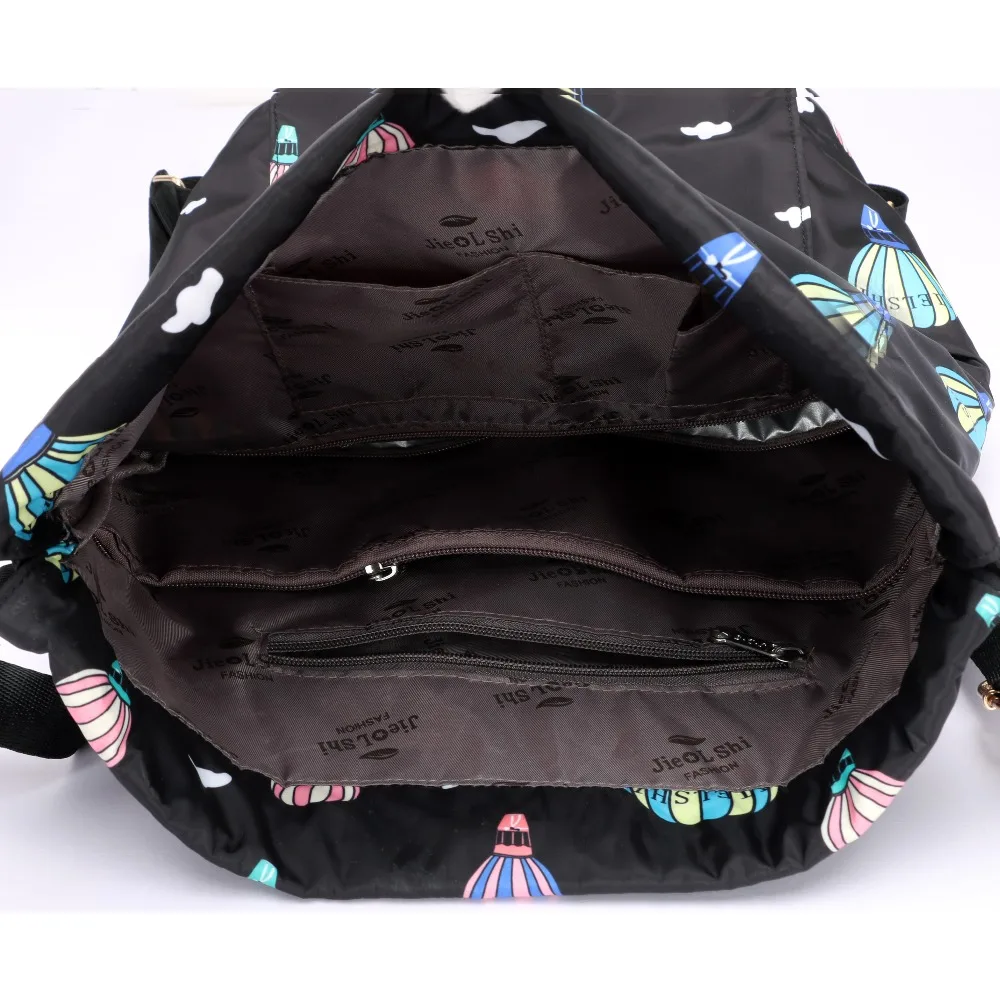 JielangShi Drawstring Backpack Simple Large Capacity Print Double Shoulder Lightweight Sports Fitness Bag | Багаж и сумки