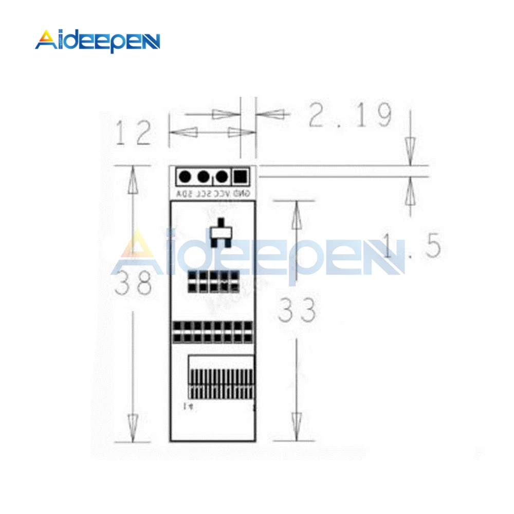 0 91 дюймов 128x32 IIC I2C белый OLED ЖК-дисплей DIY модуль SSD1306 Драйвер IC DC 3 V 5V для Arduino PIC |