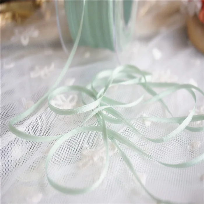 Новый цвет 2 мм однотонные цвета 100% чистый шелк вышивка лента тонкая тафта