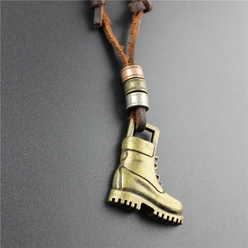 2018 Новый геометрические Армейские сапоги кулон и Ожерелья для мужчин