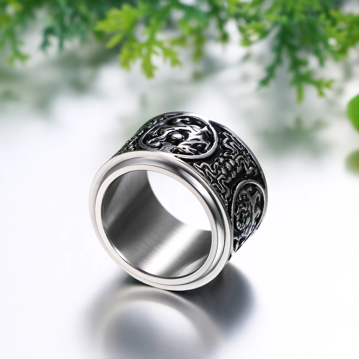 Мужское кольцо из нержавеющей стали в стиле панк с уникальным дизайном|Кольца| |