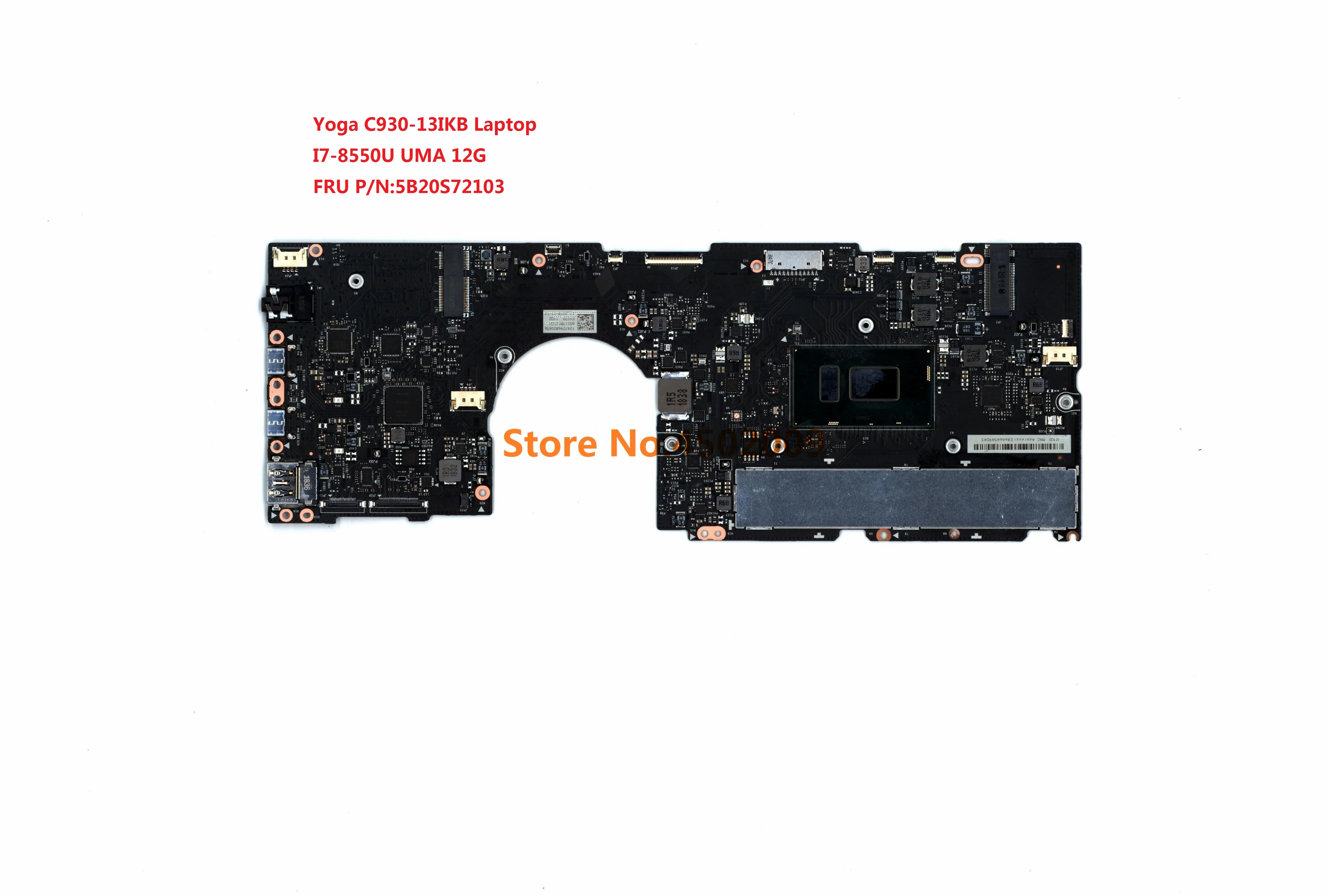 Материнская плата для ноутбука lenovo Yoga C930 13IKB 5B20S72103 с I7 8550U процессором UMA 12G RAM 100%