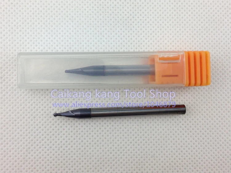 Новая 2 Флейта: 1 5 мм твердосплавные шаровые концевые фрезы Вольфрамовая сталь CNC