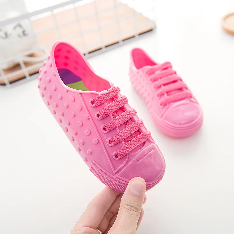 Корейская версия обуви от дождя для мальчиков детская модная нескользящая обувь