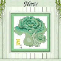 blessings in cabbage mascot decor paintings counted printed on canvas dmc 11ct 14ct cross stitch kits needlework embroidery sets