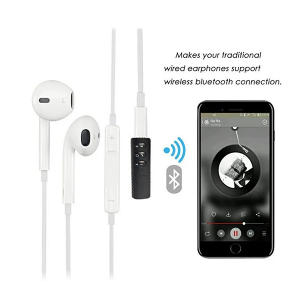 Bluetooth динамик автомобильный передатчик Aux Универсальный 3 5 мм разъем Hands free авто