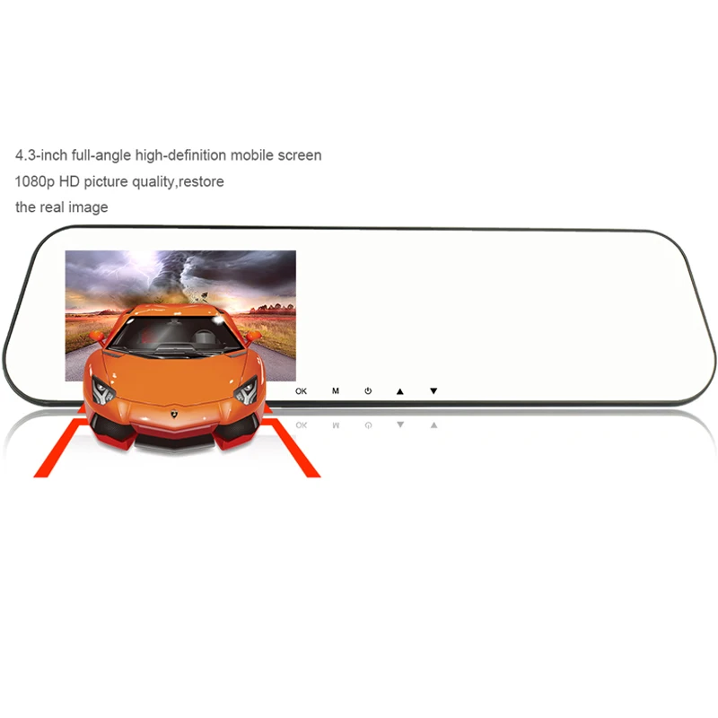 Видеорегистратор зеркало с двумя объективами видеорегистратор Эра dashcam full hd