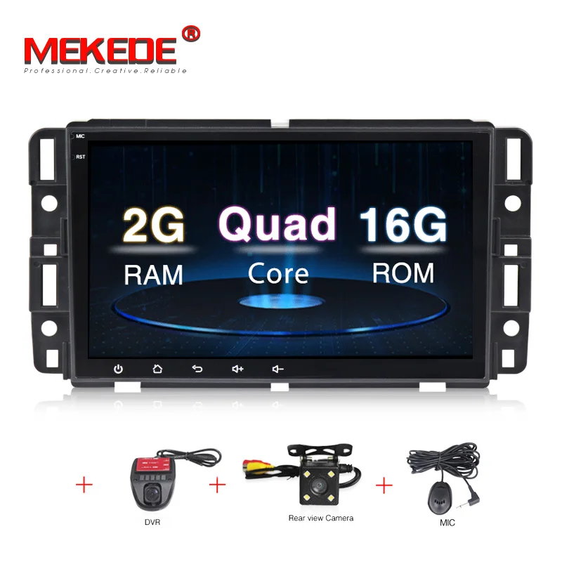 add camera dvr MEKEDE Система android автомобильный радиоплеер для GMC Yukon Tahoe Acadia Hummer H2 Tahoe Traverse BUICK Enclave gps навигация - Цвет: add camera dvr