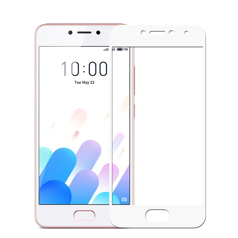 Для Meizu M5C M710H твердость 9 H полное покрытие закаленное стекло для M 5C A5 защитная