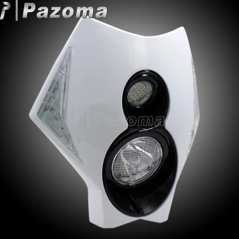 Галогенный фонарь для мотоциклов светодиодный головной белого цвета Honda Yamaha Suzuki