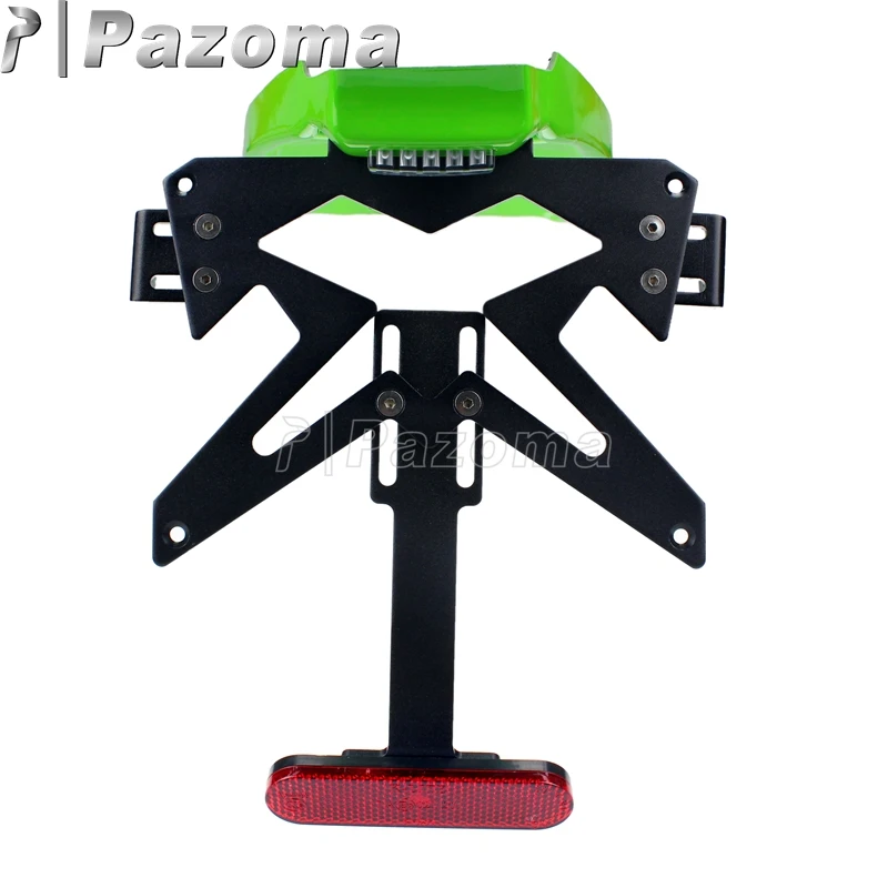 PAZOMA зеленый и черный для мотокросса Fender Eliminator/держатель номерного знака Kawasaki Ninja