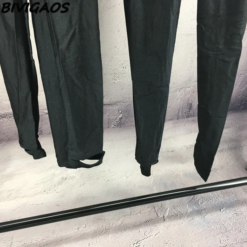 Bivigaos лето женские черные глянцевые колготки шаг колготки для ног штаны для беременных сексуальные блестящие эластичные Medias женские сексуальная Колготки