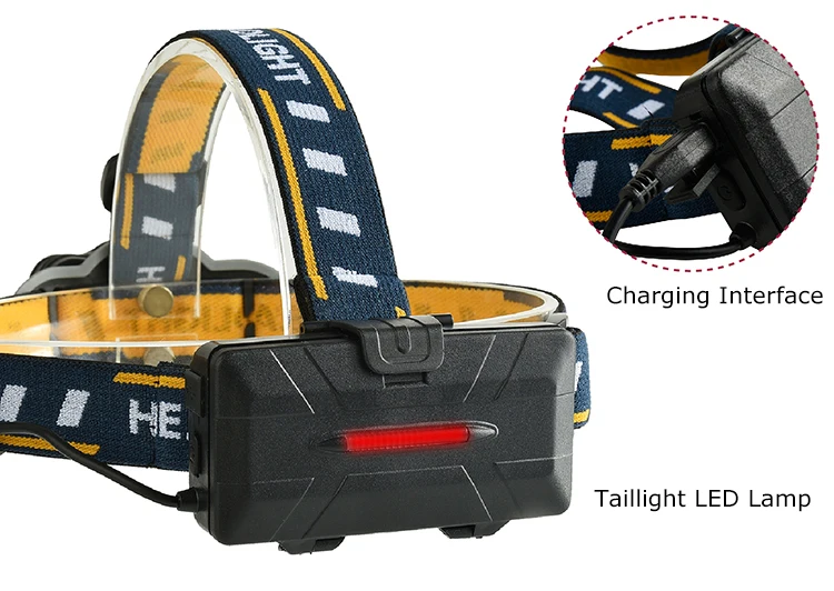 Светодиодный налобный фонарь 8 режимов налсветильник для кемпинга с бело