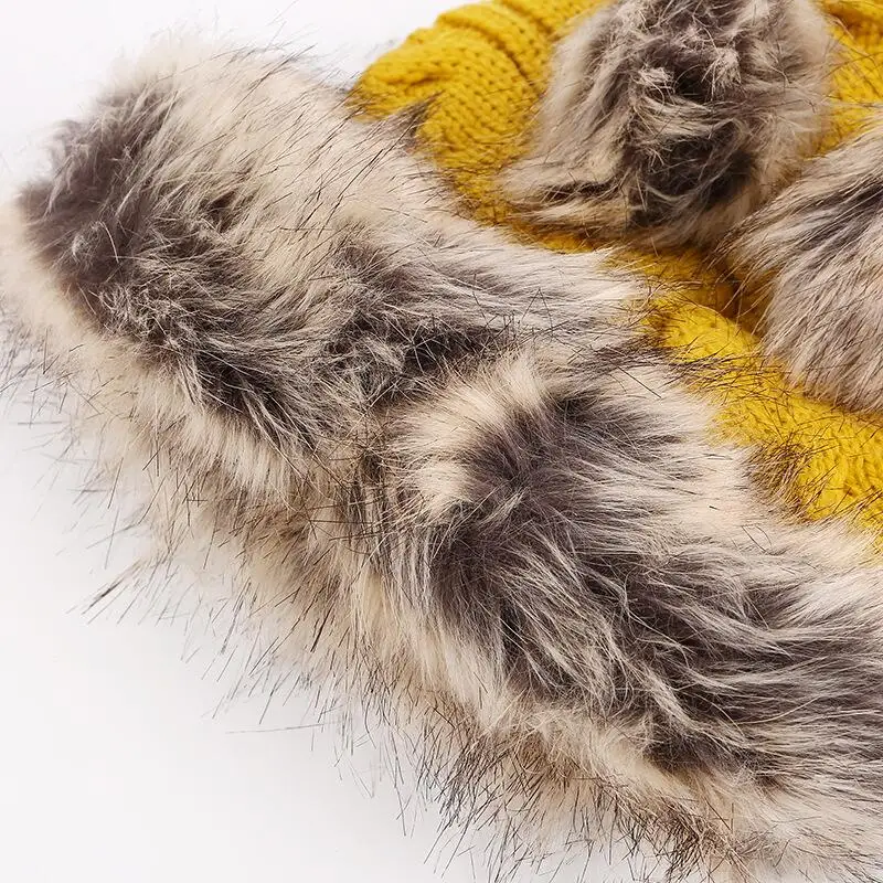 Зимняя шапка женские шарфы шапочки меховая теплая плюс шапки для женщин