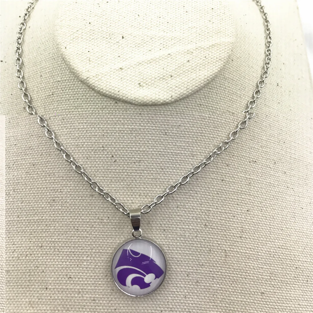 Новое поступление 10 шт./лот ожерелье с подвеской в виде цепочки штата Канзас NCAA